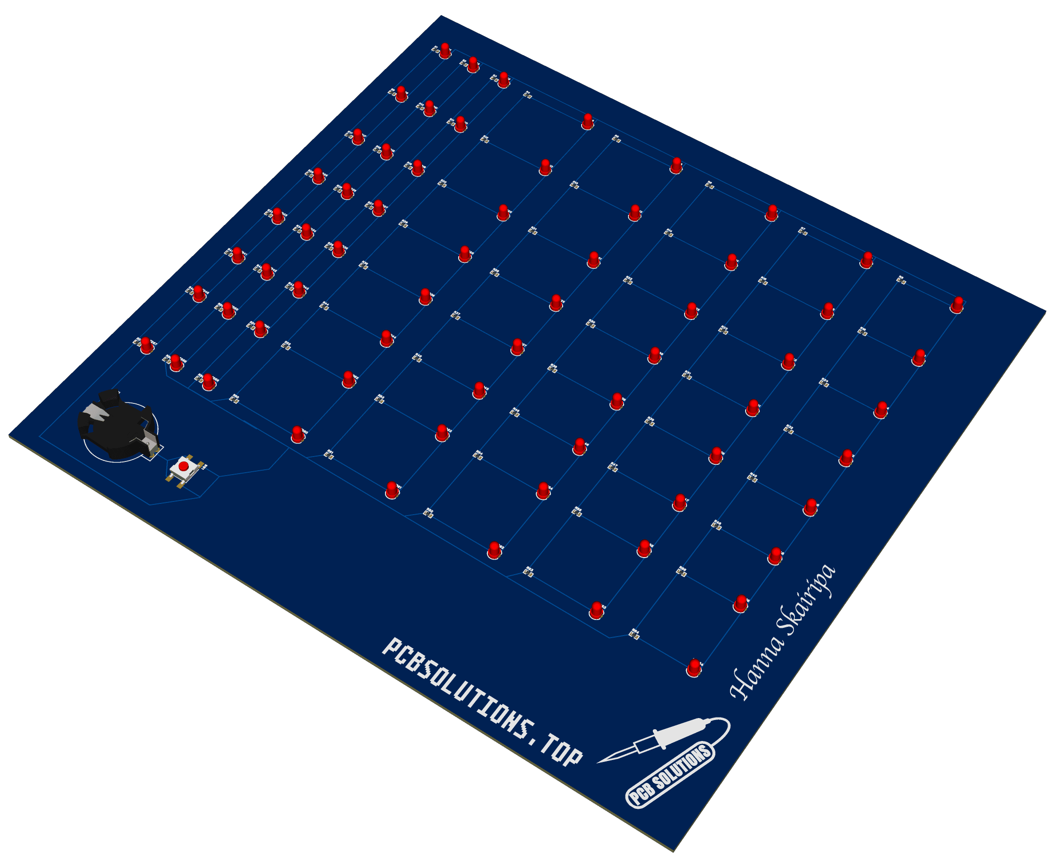 Soldering Practice Board – Through Hole LED Edition